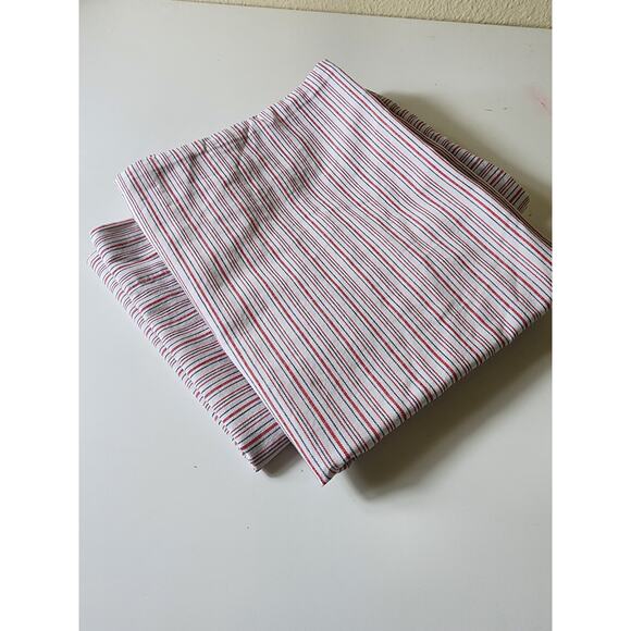 NAUTICA Red White Blue Striped Classic Preppy STANDARD Pillow Cases -Set of 2 - Picture 3 of 8